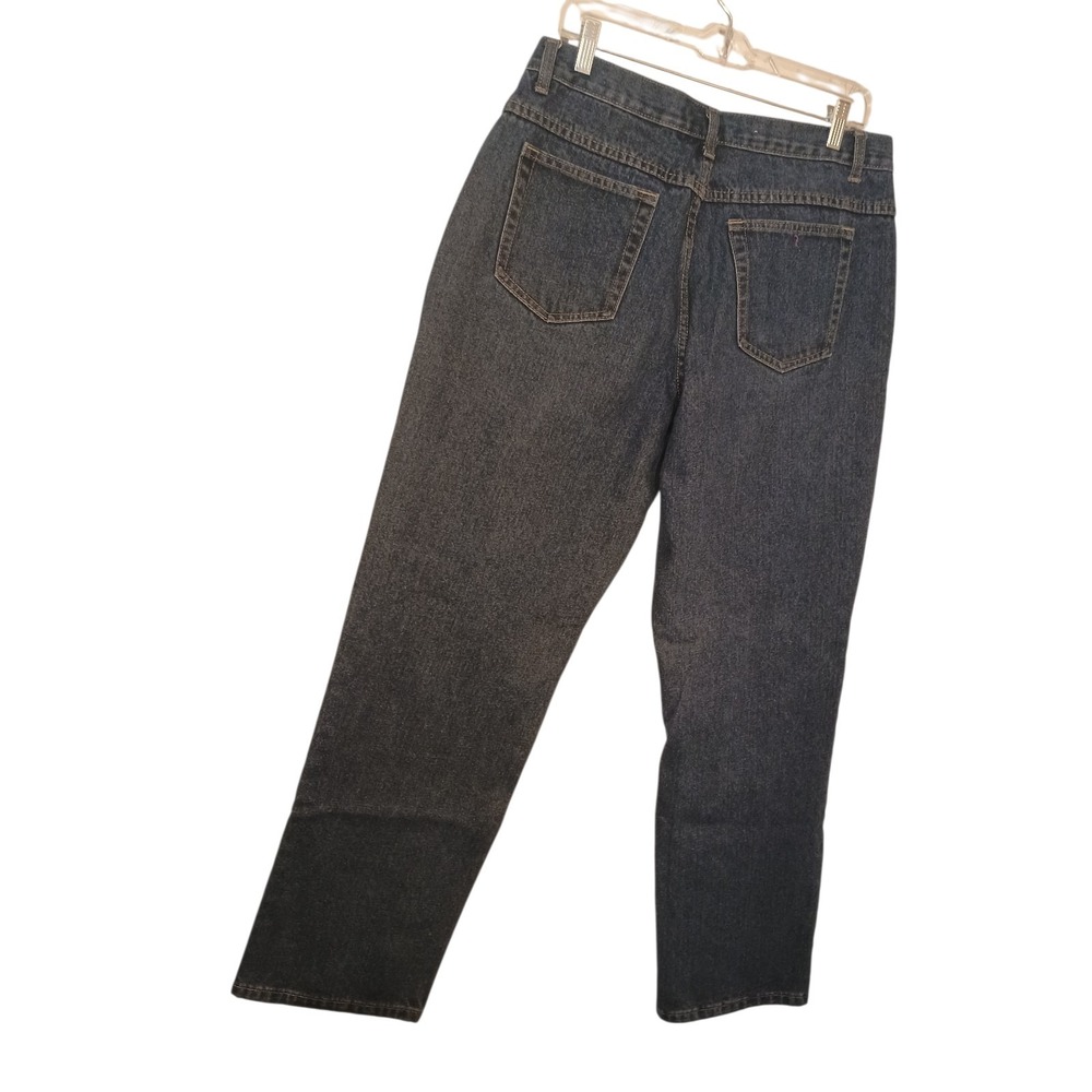 COTTAGE STREET Women's Relaxed Fit Straight Leg Med Wash Blue Mom Jeans Size 14T - Picture 3 of 9